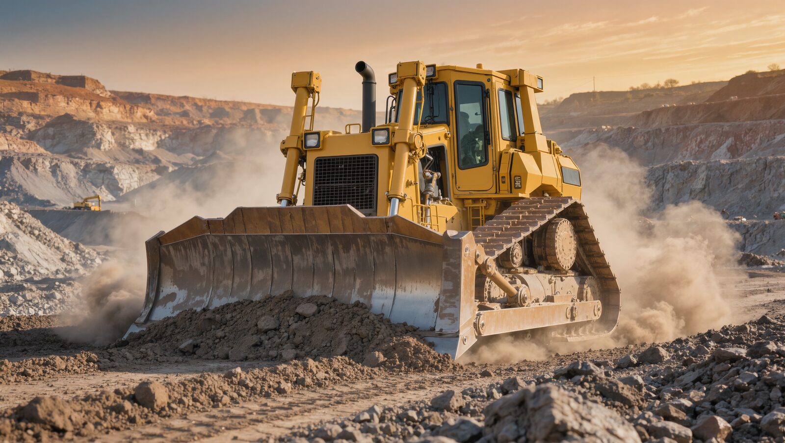 Caterpillar D11 crawler dozer illustration